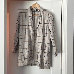 Linen oversized blazer